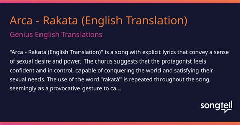 rakata arca lyrics english.